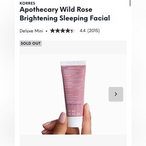 Korres Apothecary Wild Rose Brightening Sleeping Facial
